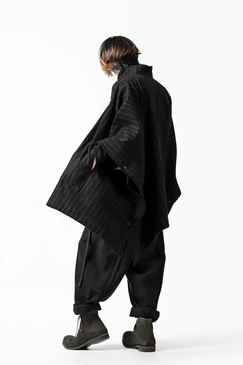 KLASICA SABRON WIDE TAPERED TROUSERS / MONOTONE HOUND TOOTH (BLACK) - Image 38