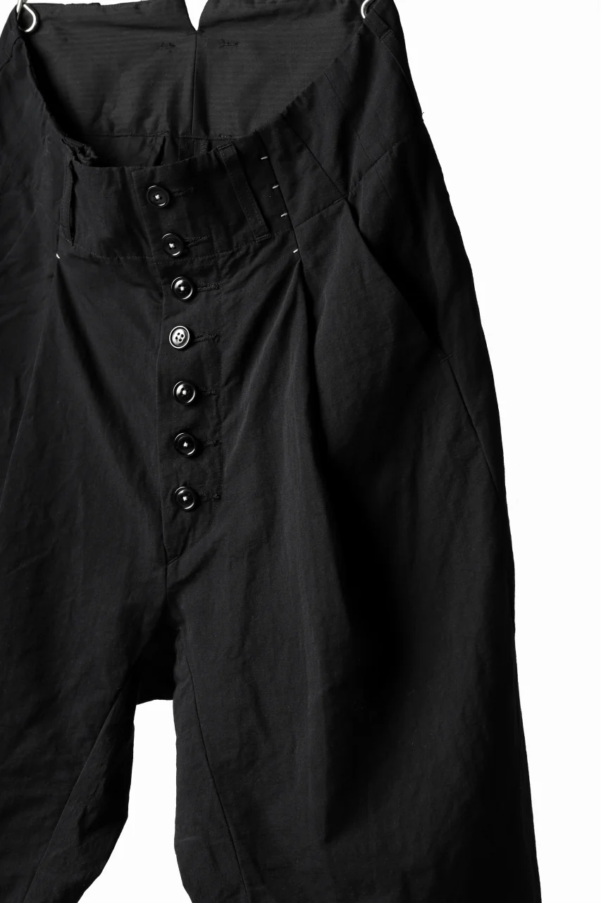 KLASICA SABRON(NW) WIDE TAPERED TROUSERS / TRI MIX HIGH DENSITY PLAIN (BLACK) - Image 15