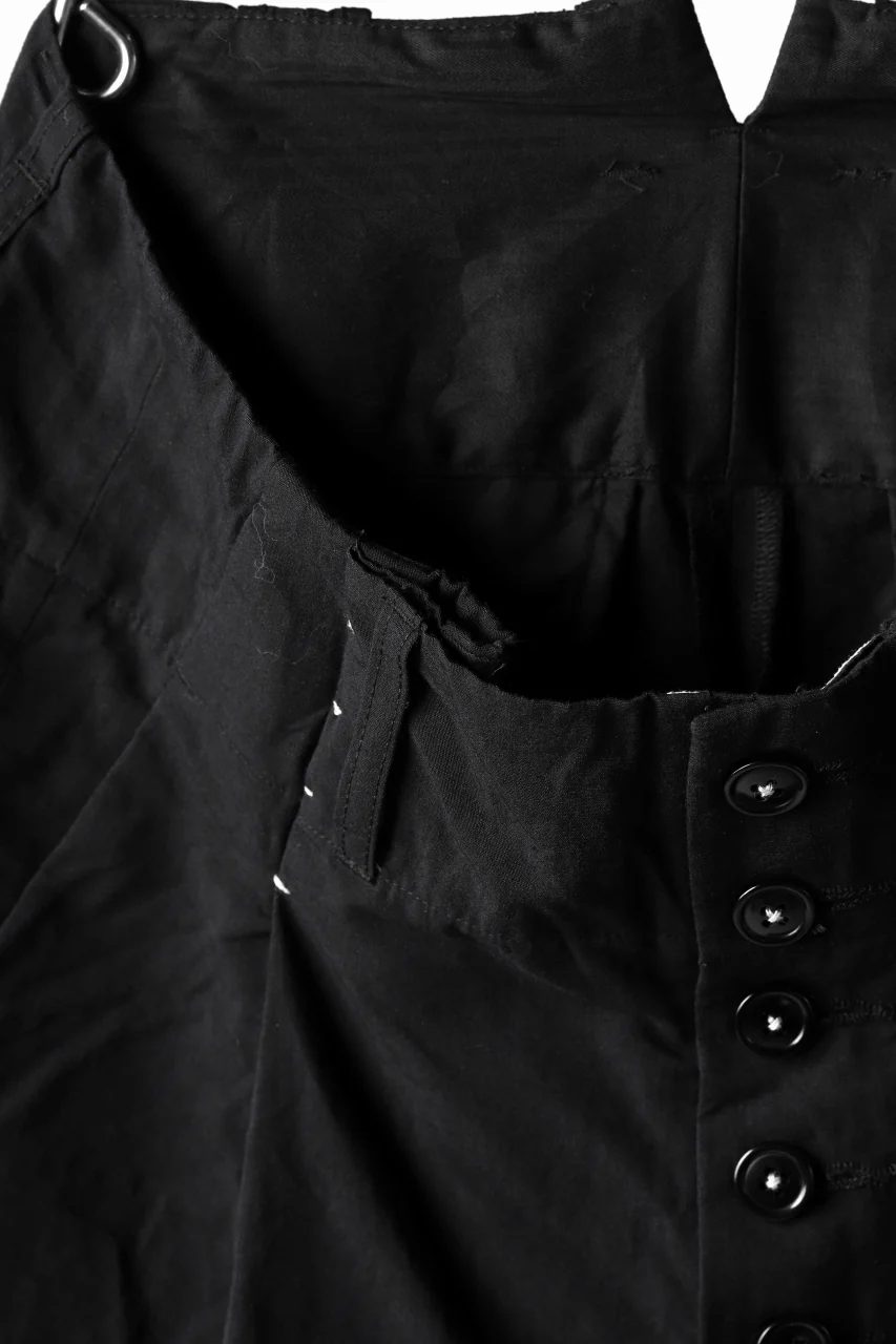 KLASICA SABRON(NW) WIDE TAPERED TROUSERS / TRI MIX HIGH DENSITY PLAIN (BLACK) - Image 19