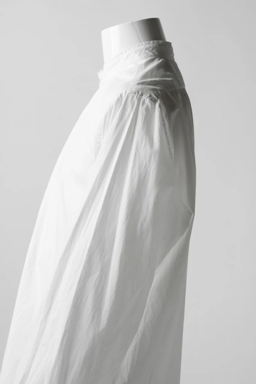KLASICA SH-021 VINTAGE PATTERN SHIRT / WASHABLE BROAD (WHITE) - Image 15