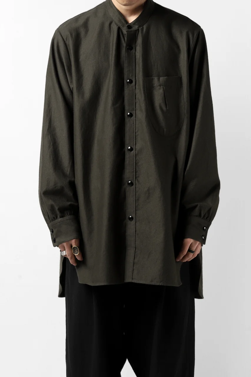 KLASICA SH-038 ATELIER SHIRT / SOFT MICRO MOLESKIN (LOG WOOD) - Image 3