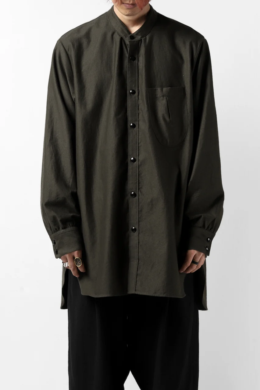 KLASICA SH-038 ATELIER SHIRT / SOFT MICRO MOLESKIN (LOG WOOD) - Image 4