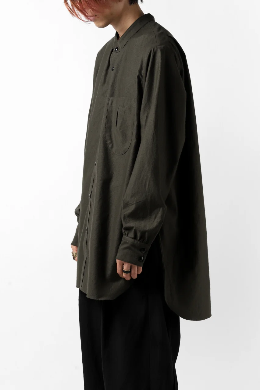 KLASICA SH-038 ATELIER SHIRT / SOFT MICRO MOLESKIN (LOG WOOD) - Image 5
