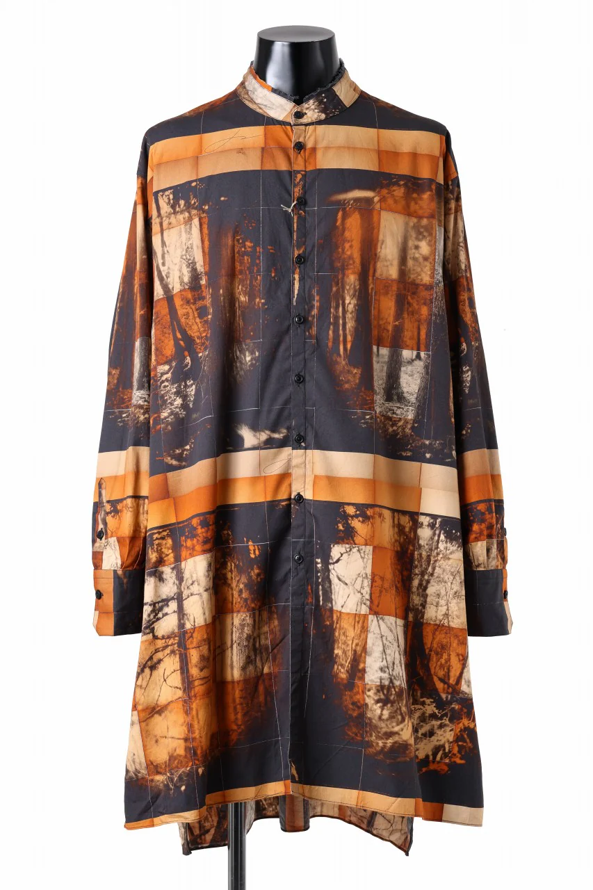 KLASICA SH-042 (Ys ver.) EXTRA LONG AND WIDE SHIRTS COAT / PHOTO PRINT (RANDOM PRINT)