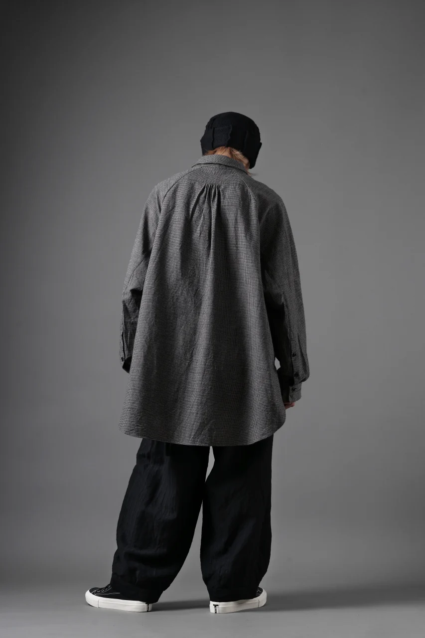 KLASICA SH-043 - Gh 2 POCKETS ATELIER BLOUSE / TRI-COLORED SUNBURN (GHINGAM) - Image 16