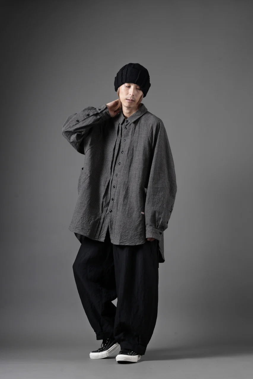 KLASICA SH-043 - Gh 2 POCKETS ATELIER BLOUSE / TRI-COLORED SUNBURN (GHINGAM) - Image 17