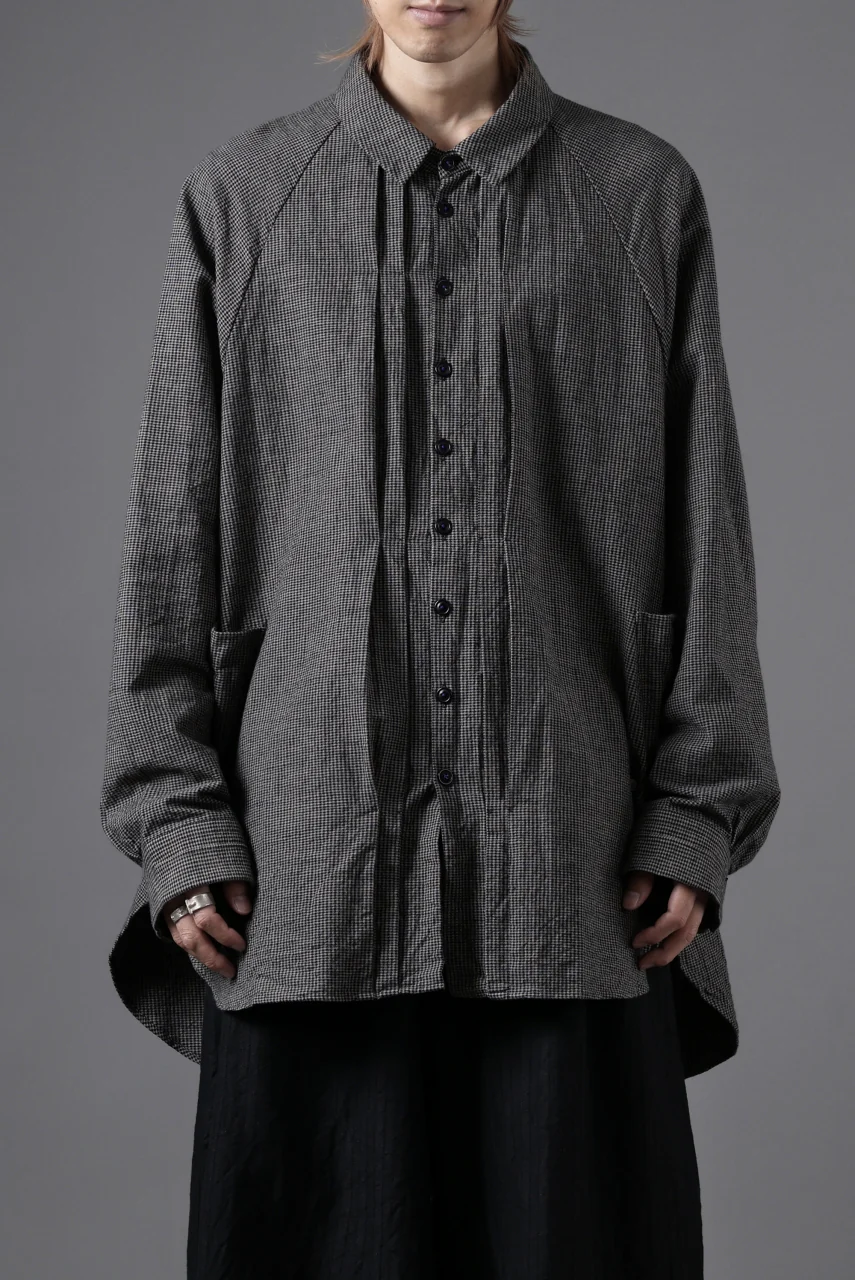 KLASICA SH-043 - Gh 2 POCKETS ATELIER BLOUSE / TRI-COLORED SUNBURN (GHINGAM) - Image 18