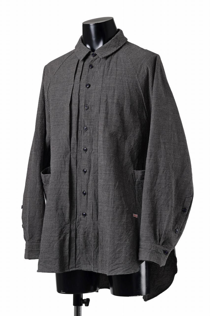KLASICA SH-043 - Gh 2 POCKETS ATELIER BLOUSE / TRI-COLORED SUNBURN (GHINGAM) - Image 2