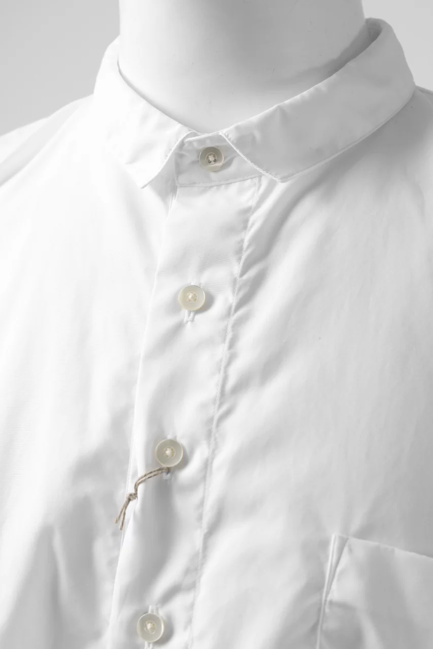 KLASICA SH-040 OVERSIZED SHORT PULLOVER SHIRT / THOMAS MASON'S 120/2 POPLIN (WHITE) - Image 18