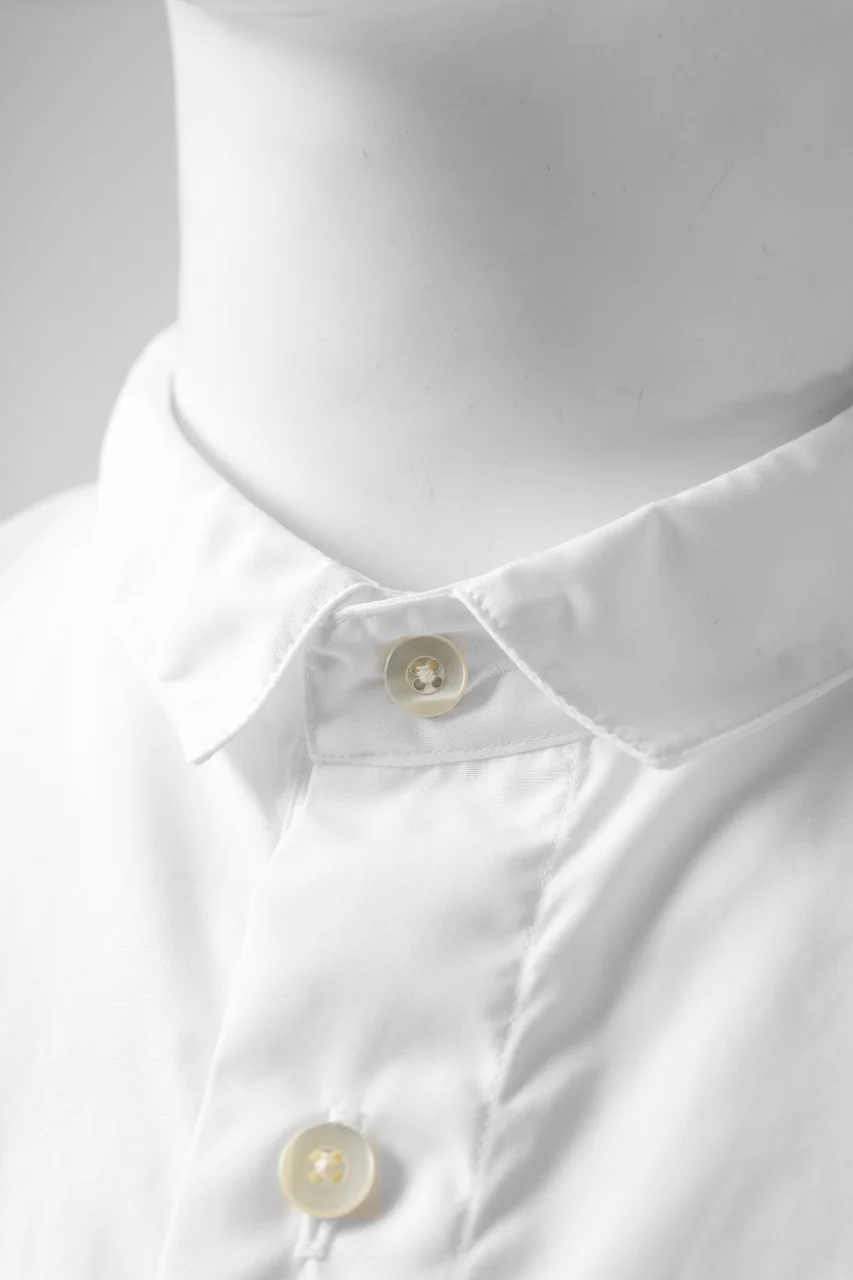 KLASICA SH-040 OVERSIZED SHORT PULLOVER SHIRT / THOMAS MASON'S 120/2 POPLIN (WHITE) - Image 19