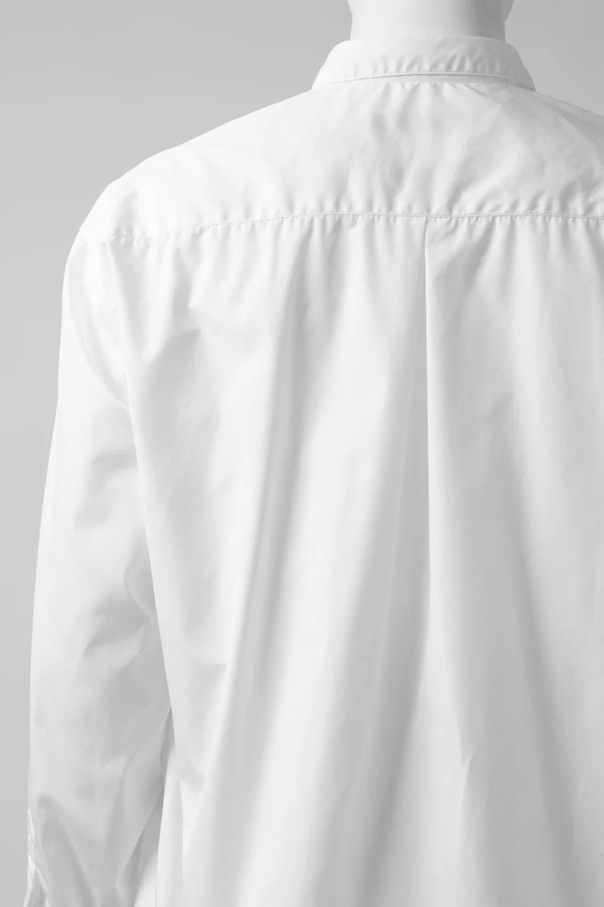 KLASICA SH-040 OVERSIZED SHORT PULLOVER SHIRT / THOMAS MASON'S 120/2 POPLIN (WHITE) - Image 23