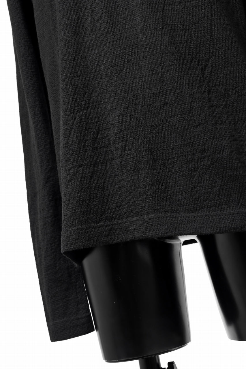KLASICA SMOKE SMOOTH TURTLE NECK PULL / JACQUARD KNIT JERSEY (BLACK) - Image 26