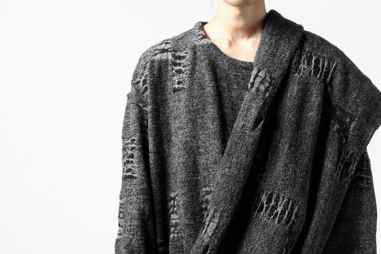 KLASICA SOULO TWIST SEWN SNOOD / TECH INTERSIA PILE (MIX GREY) - Image 20