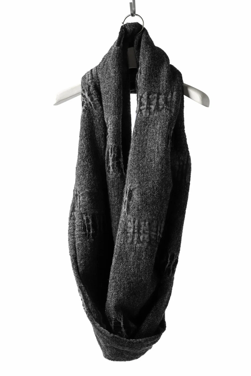 KLASICA SOULO TWIST SEWN SNOOD / TECH INTERSIA PILE (MIX GREY) - Image 8