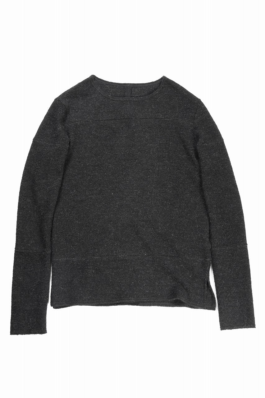 KLASICA STANDARD BOAT NECK / SHETLAND WOOL AMUNZEN (CARBON)
