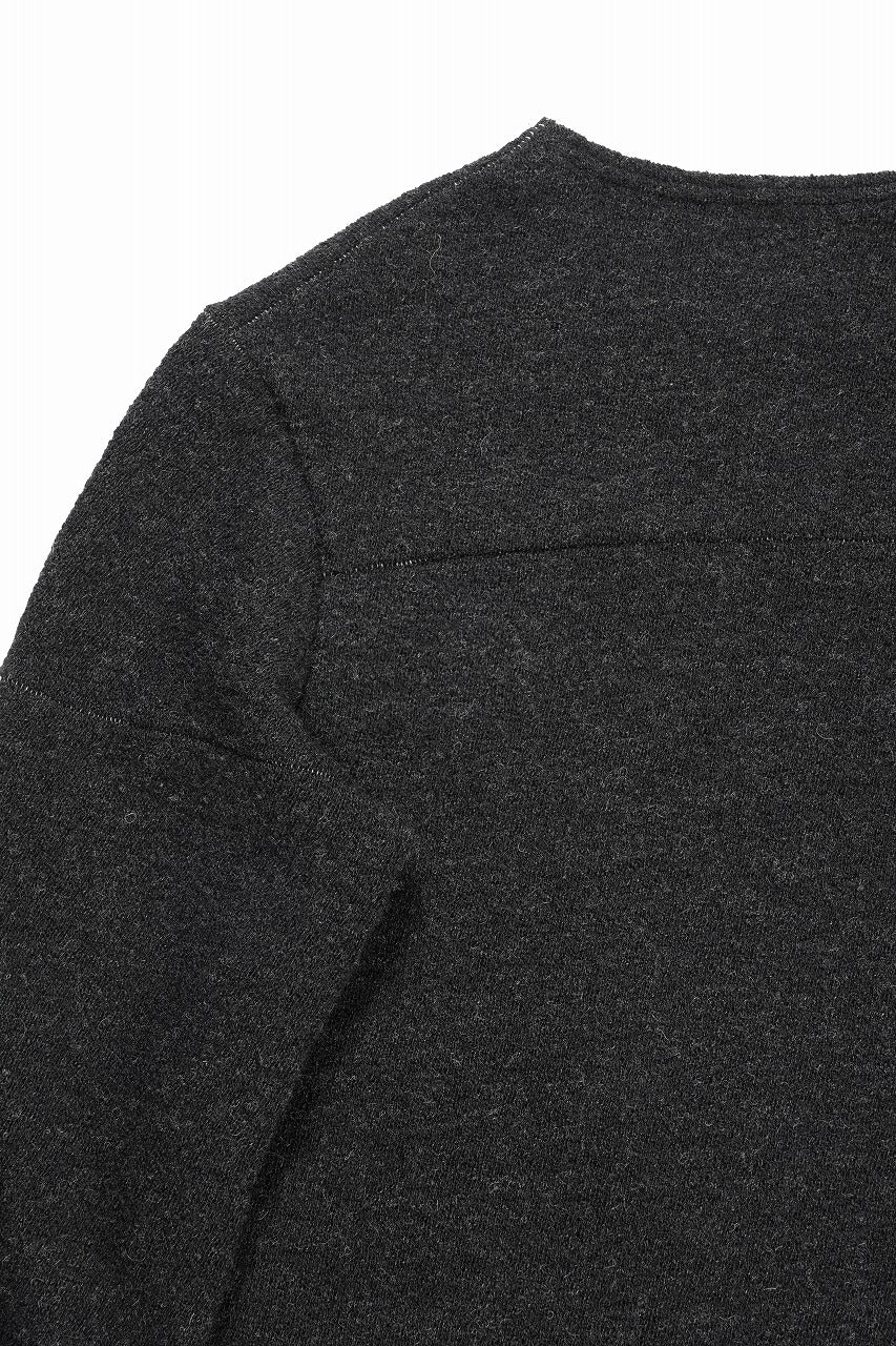 KLASICA STANDARD BOAT NECK / SHETLAND WOOL AMUNZEN (CARBON) - Image 13