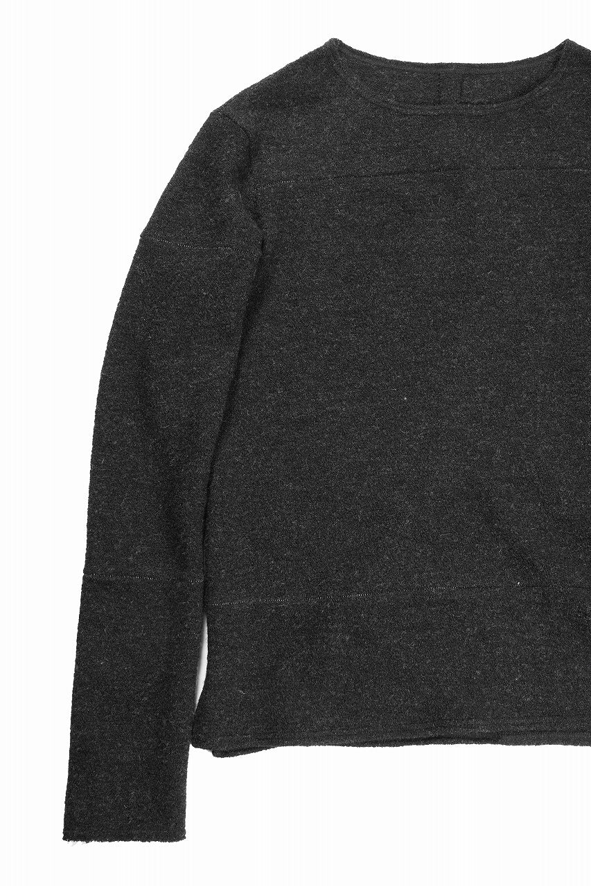 KLASICA STANDARD BOAT NECK / SHETLAND WOOL AMUNZEN (CARBON) - Image 5