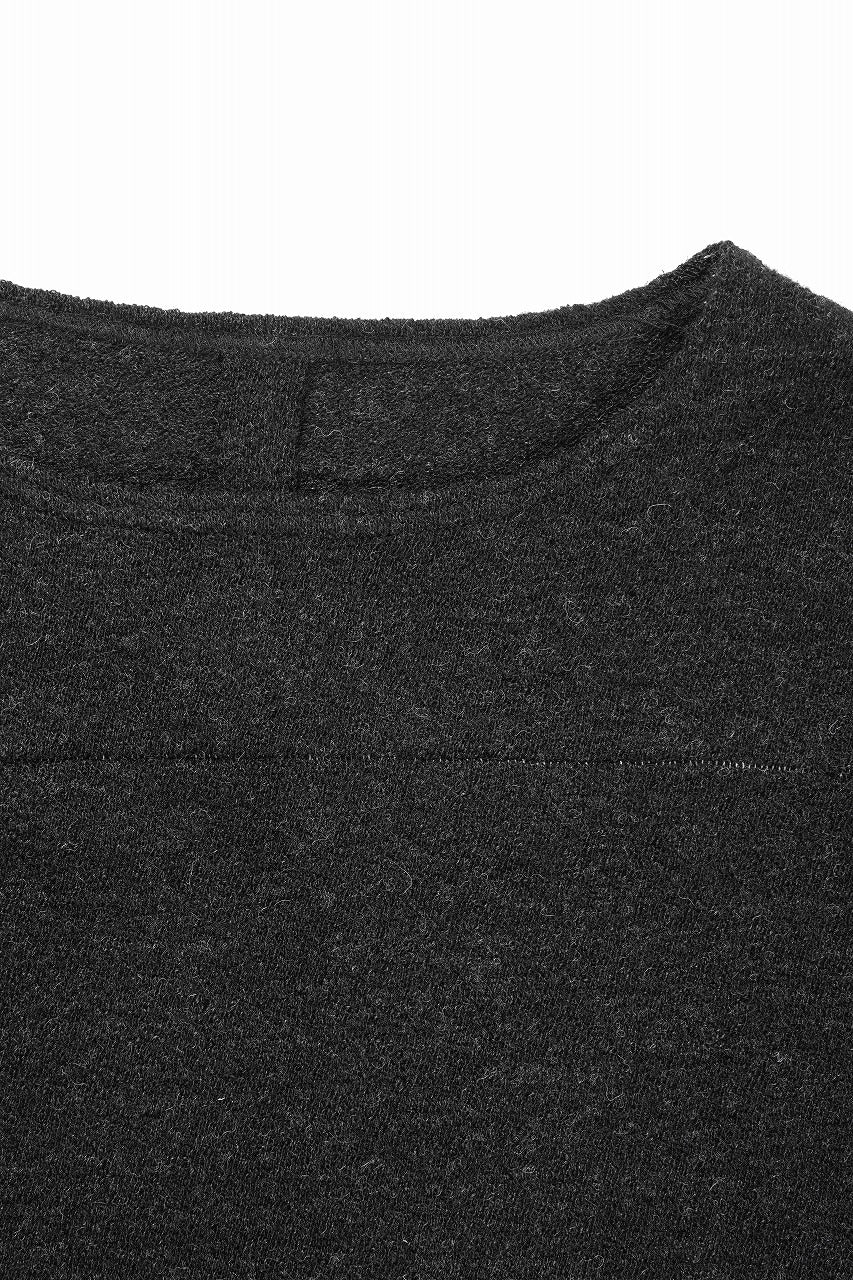 KLASICA STANDARD BOAT NECK / SHETLAND WOOL AMUNZEN (CARBON) - Image 6