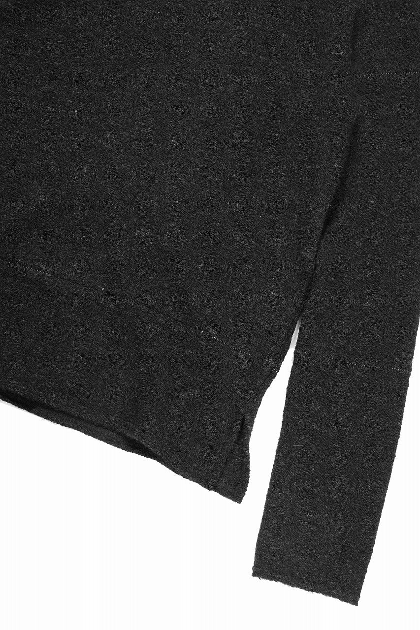KLASICA STANDARD BOAT NECK / SHETLAND WOOL AMUNZEN (CARBON) - Image 8