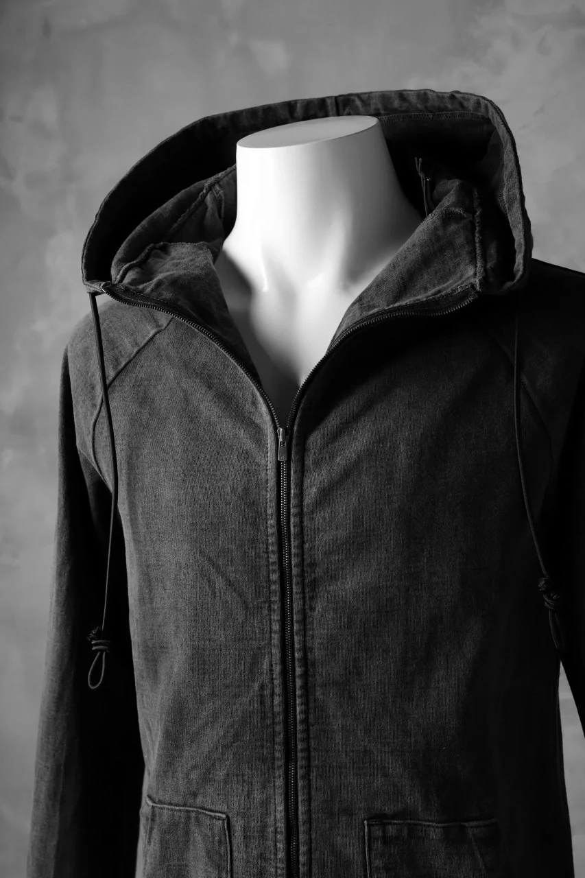 KLASICA HOODIE ZIP PARKA / GARMENT PIGMENT DYED (PIGMENT GREY) - Image 12