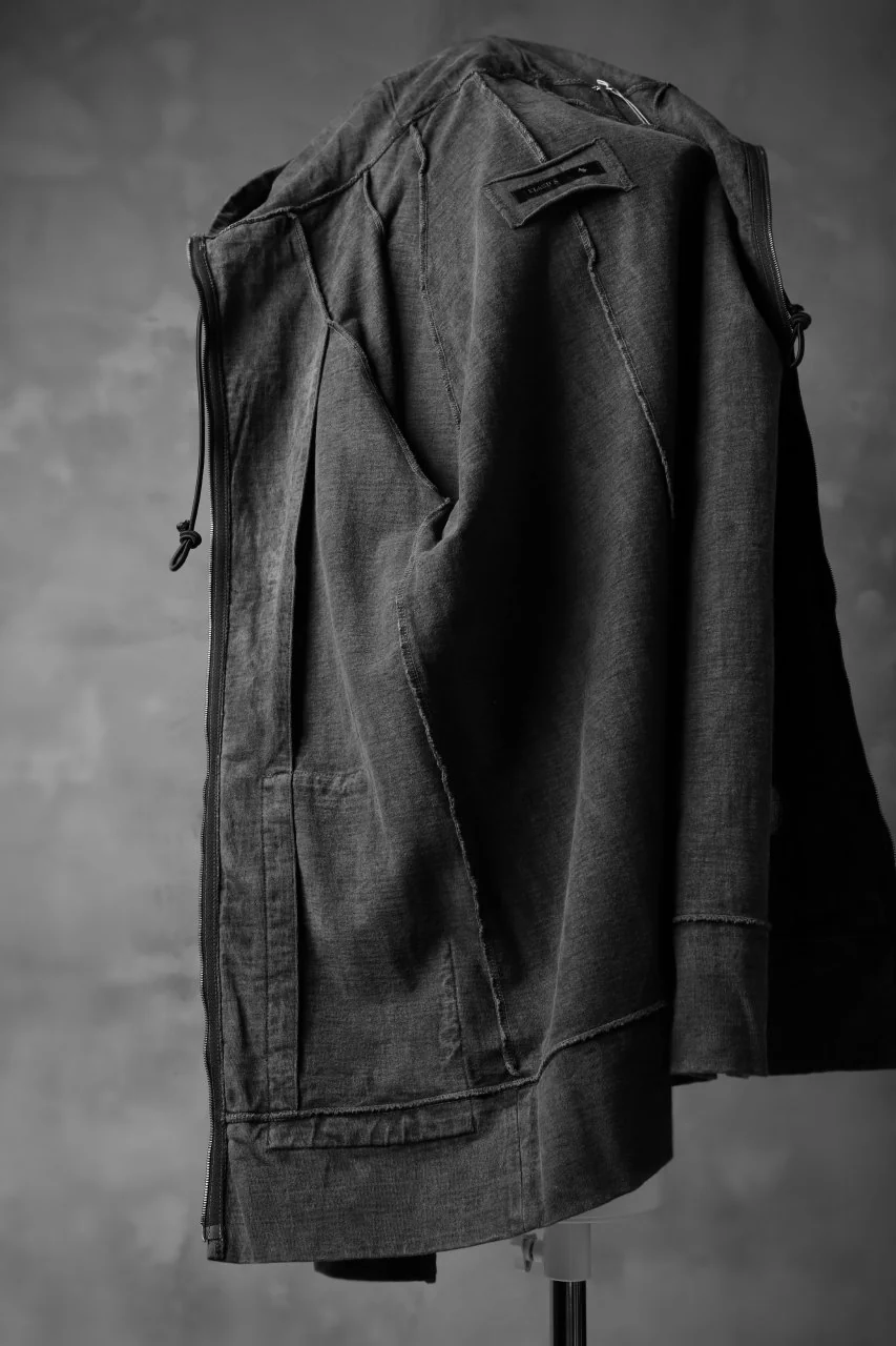 KLASICA HOODIE ZIP PARKA / GARMENT PIGMENT DYED (PIGMENT GREY) - Image 21