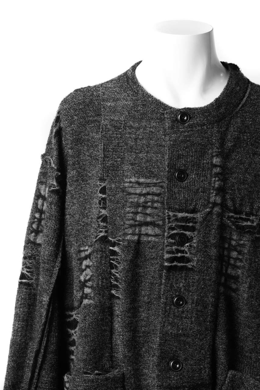 KLASICA TIP SAB-GENOU CARDIGAN-COAT / TECH INTERSIA PILE (MIX GREY) - Image 18