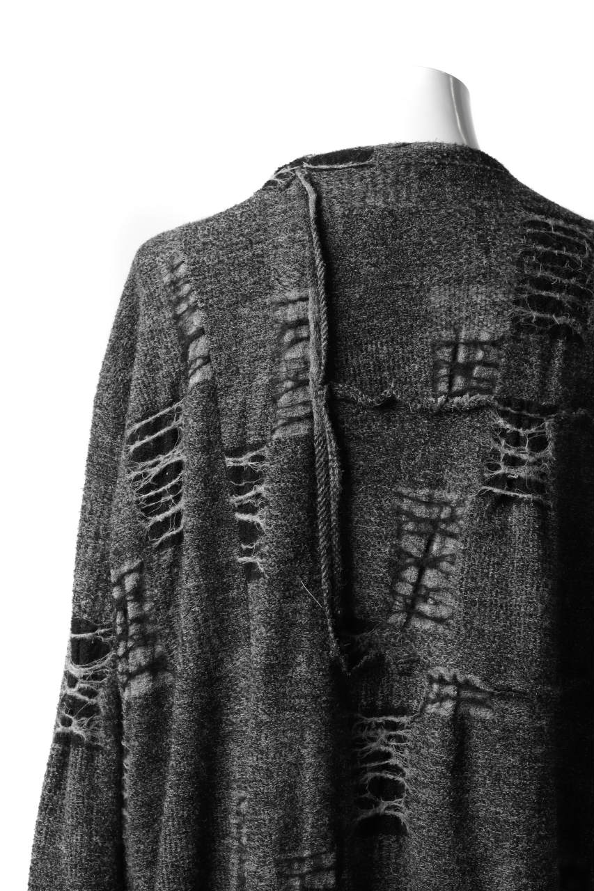 KLASICA TIP SAB-GENOU CARDIGAN-COAT / TECH INTERSIA PILE (MIX GREY) - Image 27