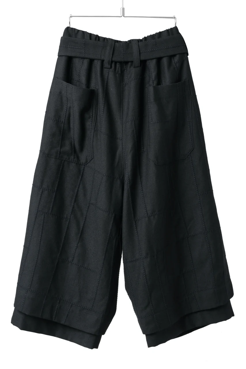 KLASICA VENT LAYERED FOLKLORE TROUSERS / BLACK BACK VENETIAN (BLACK STITCH) - Image 3