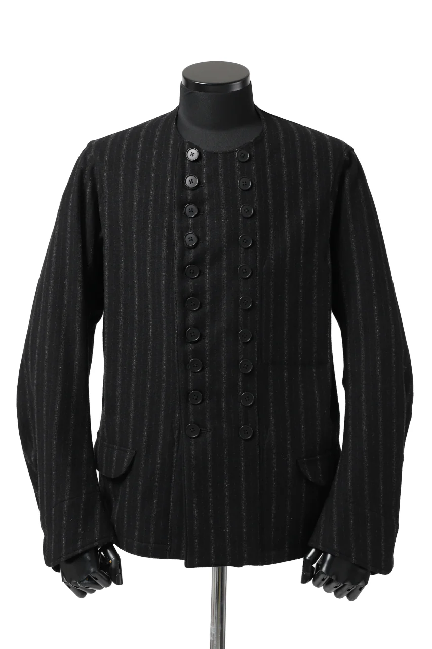 KLASICA VESSEL WORK JACKET / WOOL FLANNEL (VINTAGE STRIPE)
