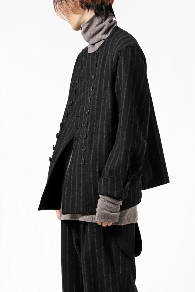 KLASICA VESSEL WORK JACKET / WOOL FLANNEL (VINTAGE STRIPE) - Image 12