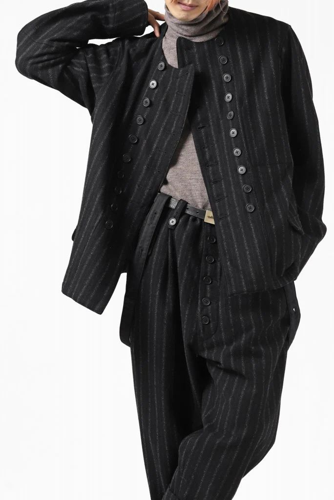 KLASICA VESSEL WORK JACKET / WOOL FLANNEL (VINTAGE STRIPE) - Image 15