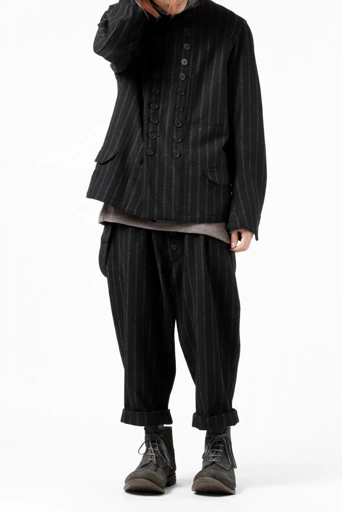 KLASICA VESSEL WORK JACKET / WOOL FLANNEL (VINTAGE STRIPE) - Image 16