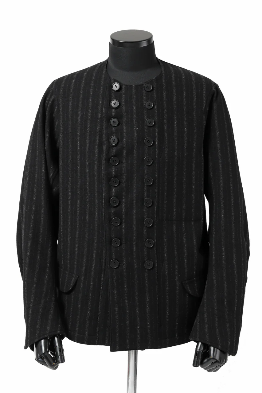 KLASICA VESSEL WORK JACKET / WOOL FLANNEL (VINTAGE STRIPE) - Image 18