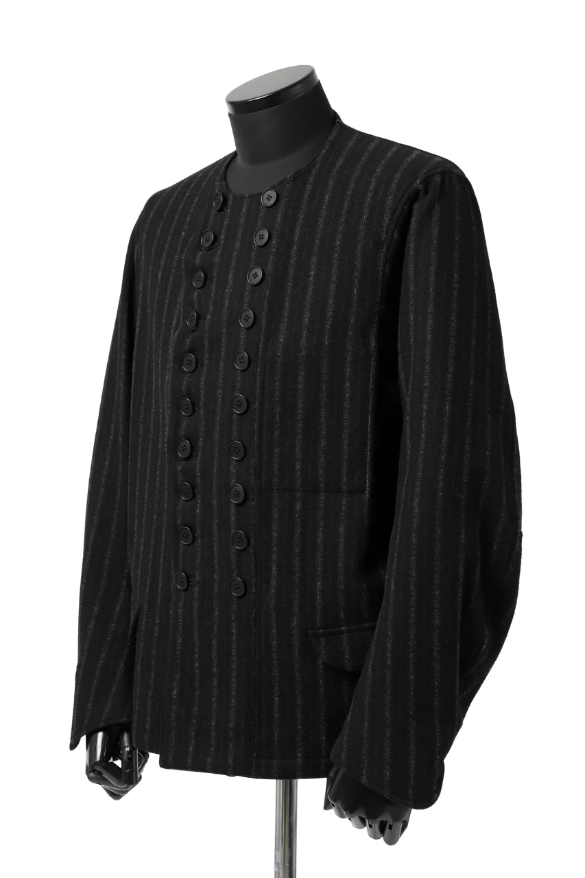 KLASICA VESSEL WORK JACKET / WOOL FLANNEL (VINTAGE STRIPE) - Image 19