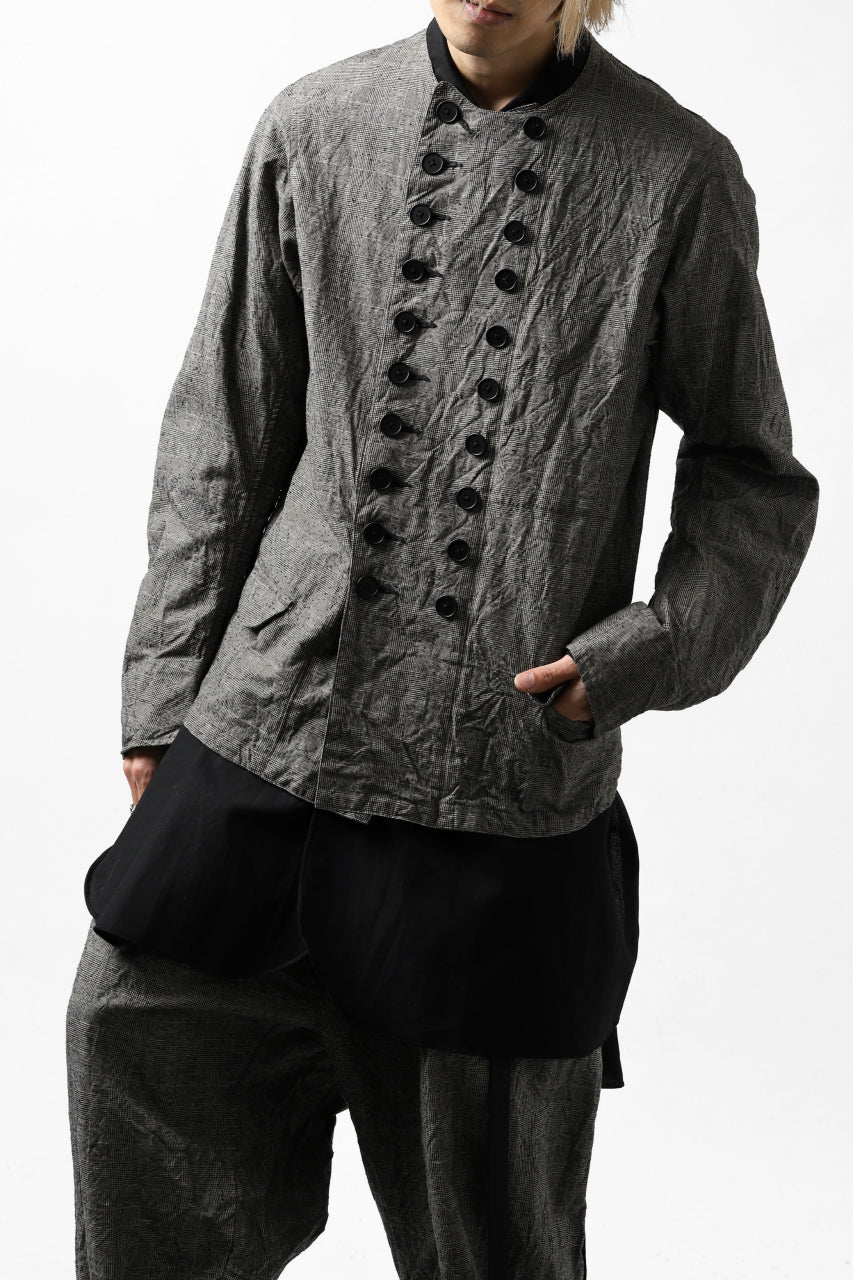 KLASICA VESSER WORK JACKET / ORIGINAL PONGEE NEP (GLEN CHECK) - Image 10