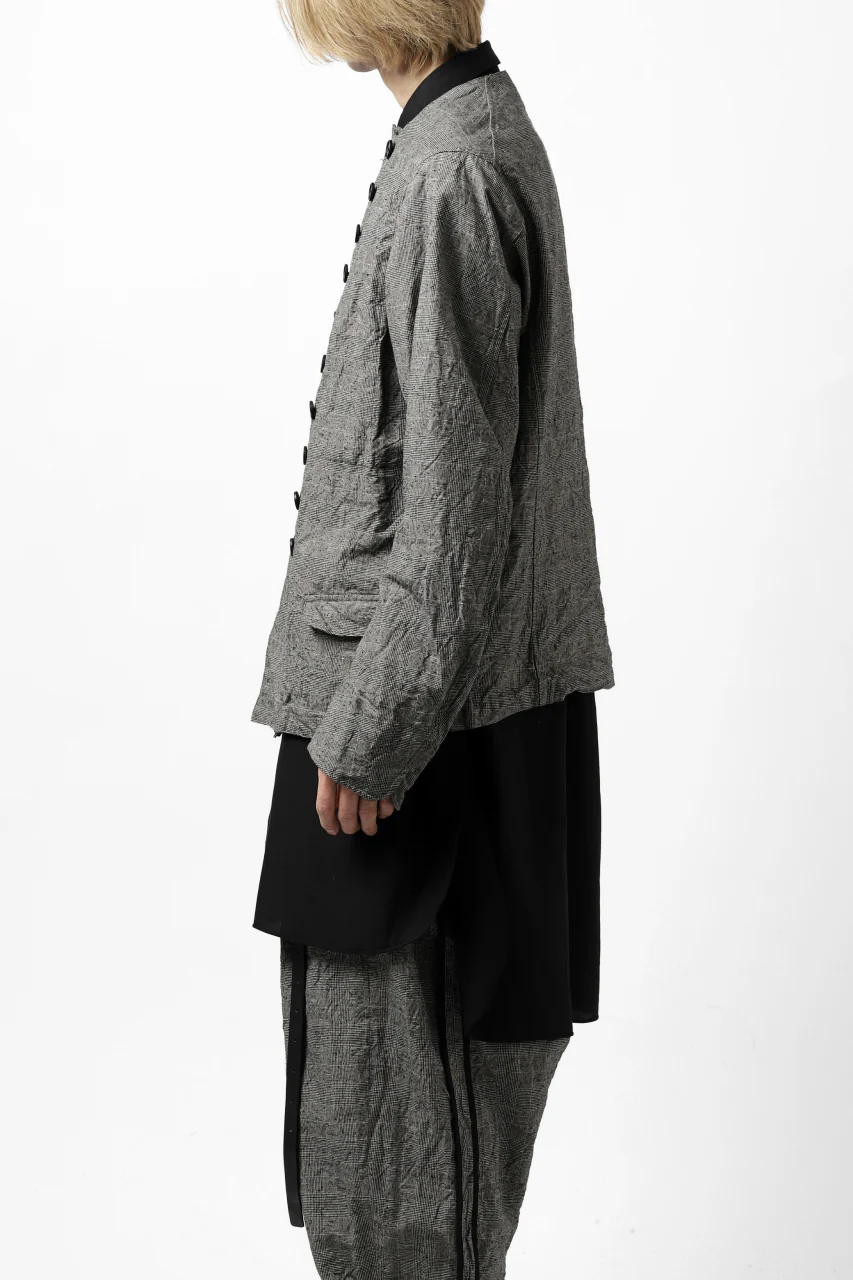KLASICA VESSER WORK JACKET / ORIGINAL PONGEE NEP (GLEN CHECK) - Image 11