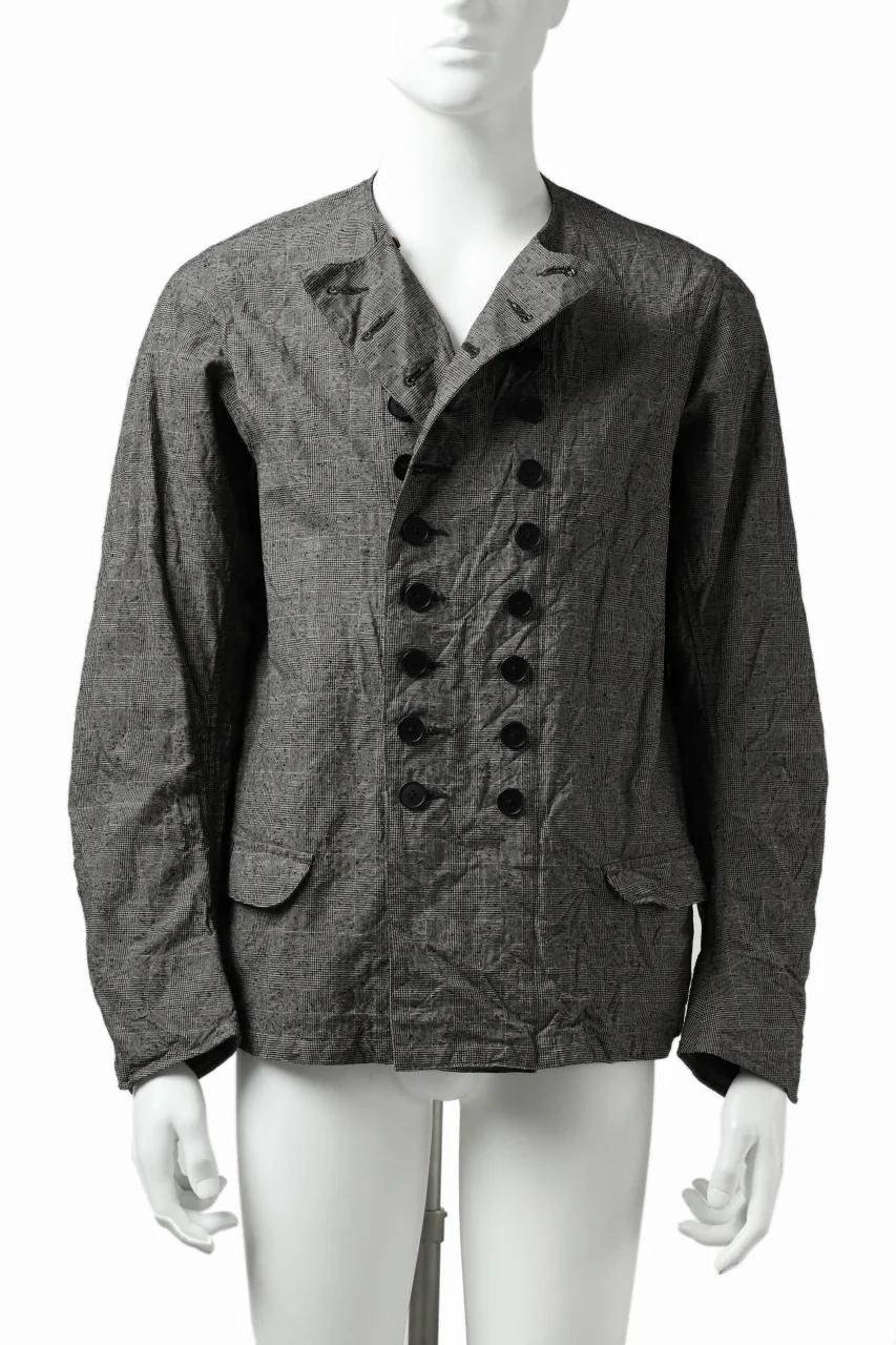 KLASICA VESSER WORK JACKET / ORIGINAL PONGEE NEP (GLEN CHECK) - Image 18