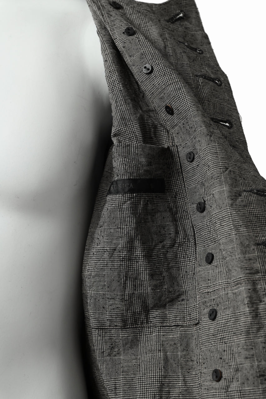 KLASICA VESSER WORK JACKET / ORIGINAL PONGEE NEP (GLEN CHECK) - Image 31