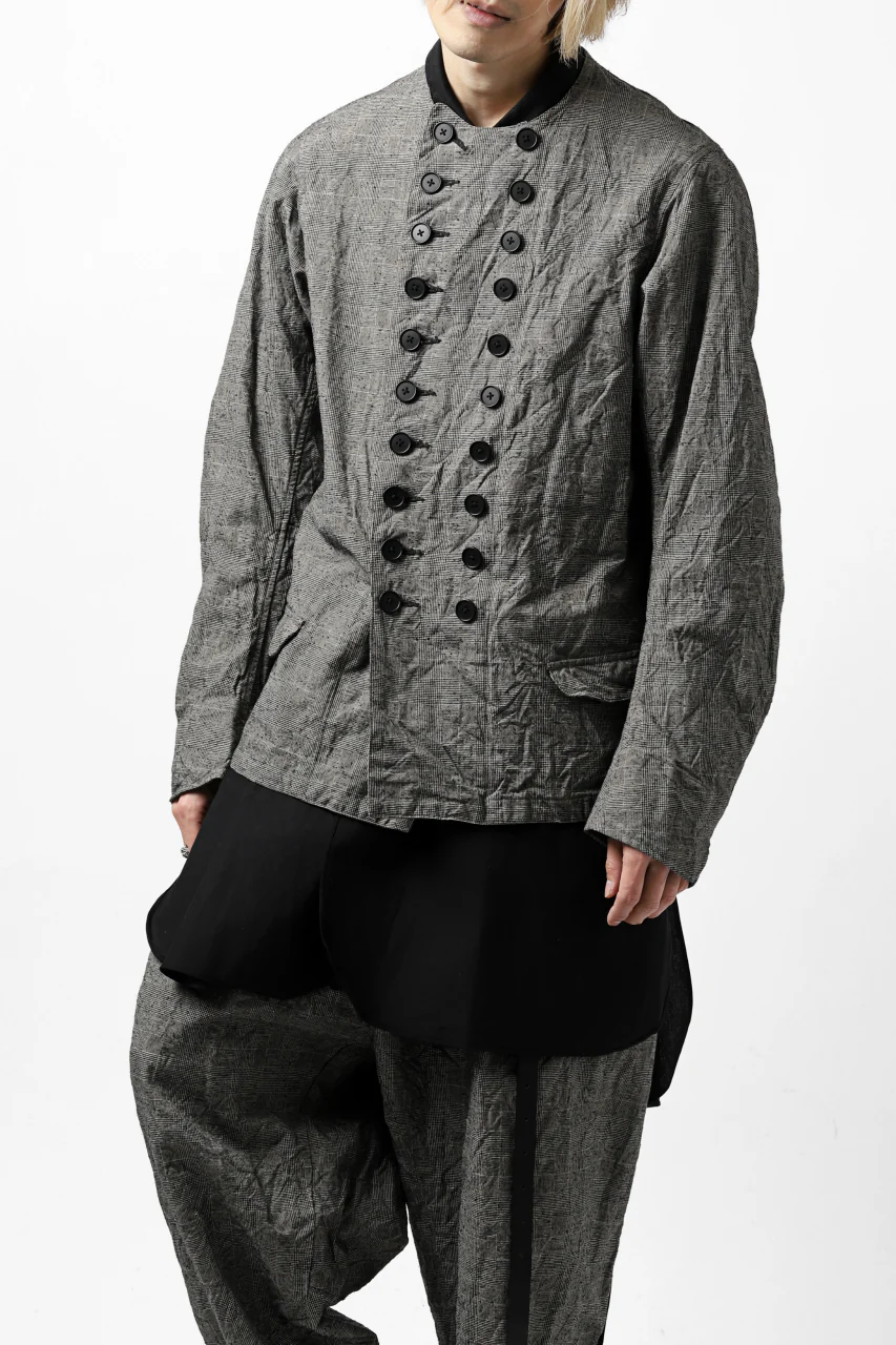 KLASICA VESSER WORK JACKET / ORIGINAL PONGEE NEP (GLEN CHECK) - Image 34