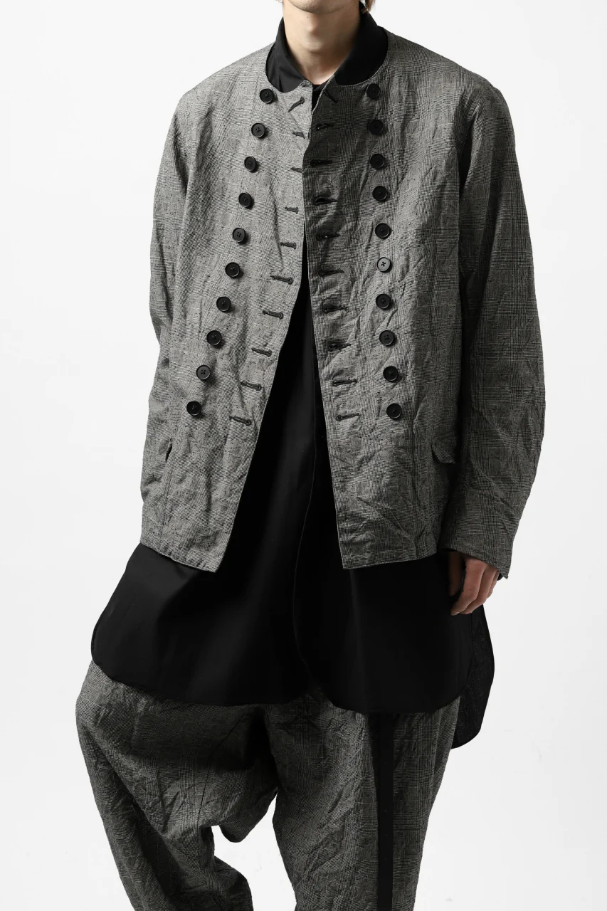 KLASICA VESSER WORK JACKET / ORIGINAL PONGEE NEP (GLEN CHECK) - Image 36