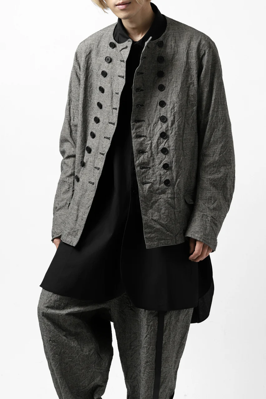KLASICA VESSER WORK JACKET / ORIGINAL PONGEE NEP (GLEN CHECK) - Image 37