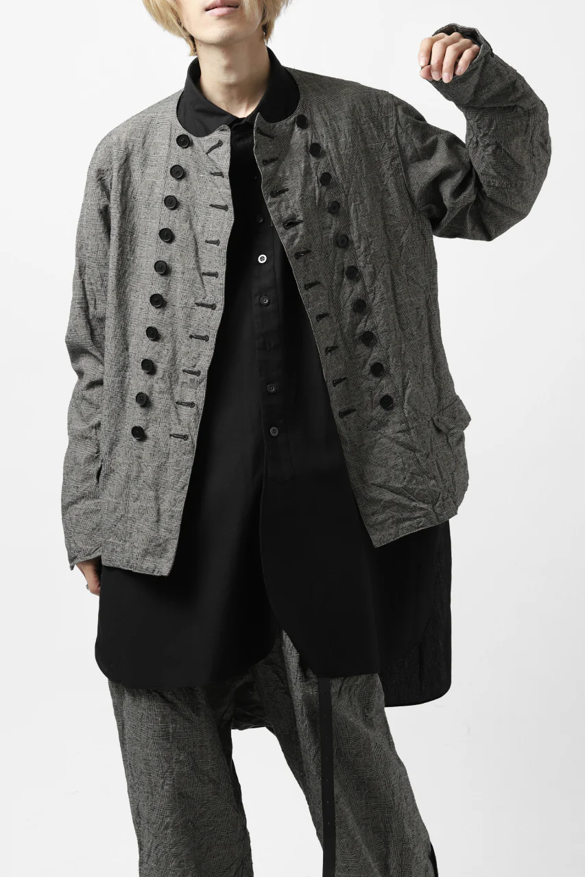 KLASICA VESSER WORK JACKET / ORIGINAL PONGEE NEP (GLEN CHECK) - Image 38