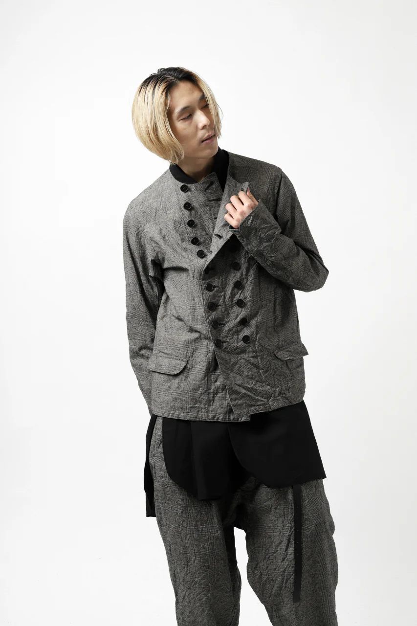 KLASICA VESSER WORK JACKET / ORIGINAL PONGEE NEP (GLEN CHECK) - Image 43