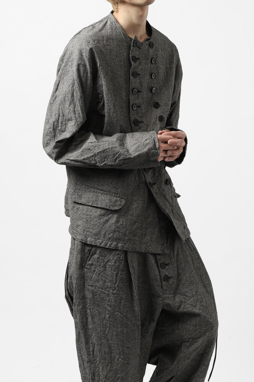 KLASICA VESSER WORK JACKET / ORIGINAL PONGEE NEP (GLEN CHECK) - Image 47