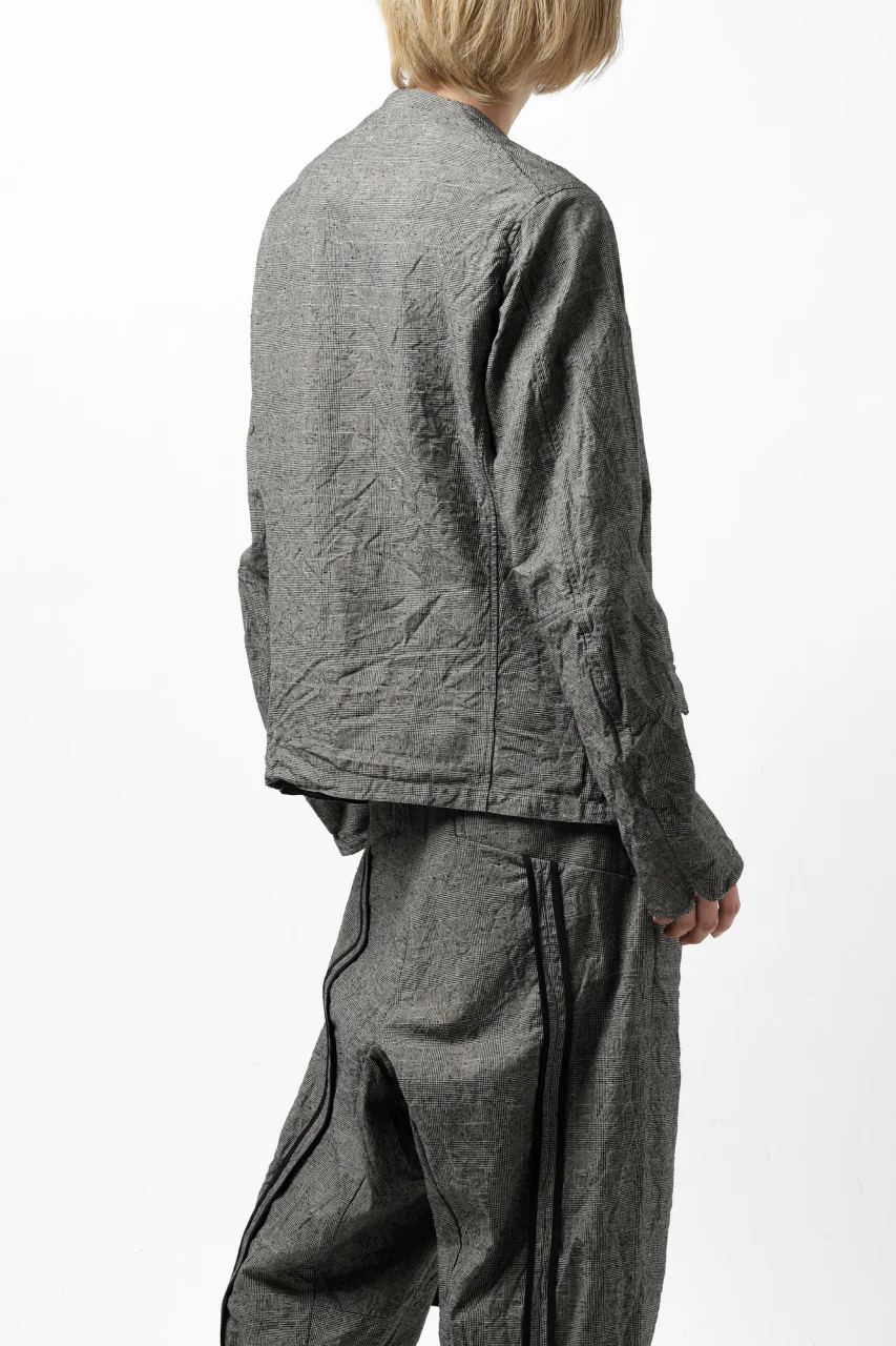 KLASICA VESSER WORK JACKET / ORIGINAL PONGEE NEP (GLEN CHECK) - Image 49