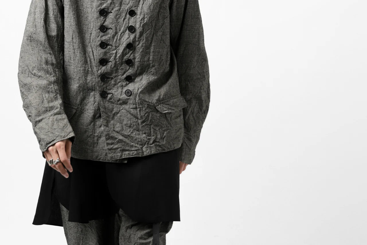 KLASICA VESSER WORK JACKET / ORIGINAL PONGEE NEP (GLEN CHECK) - Image 59