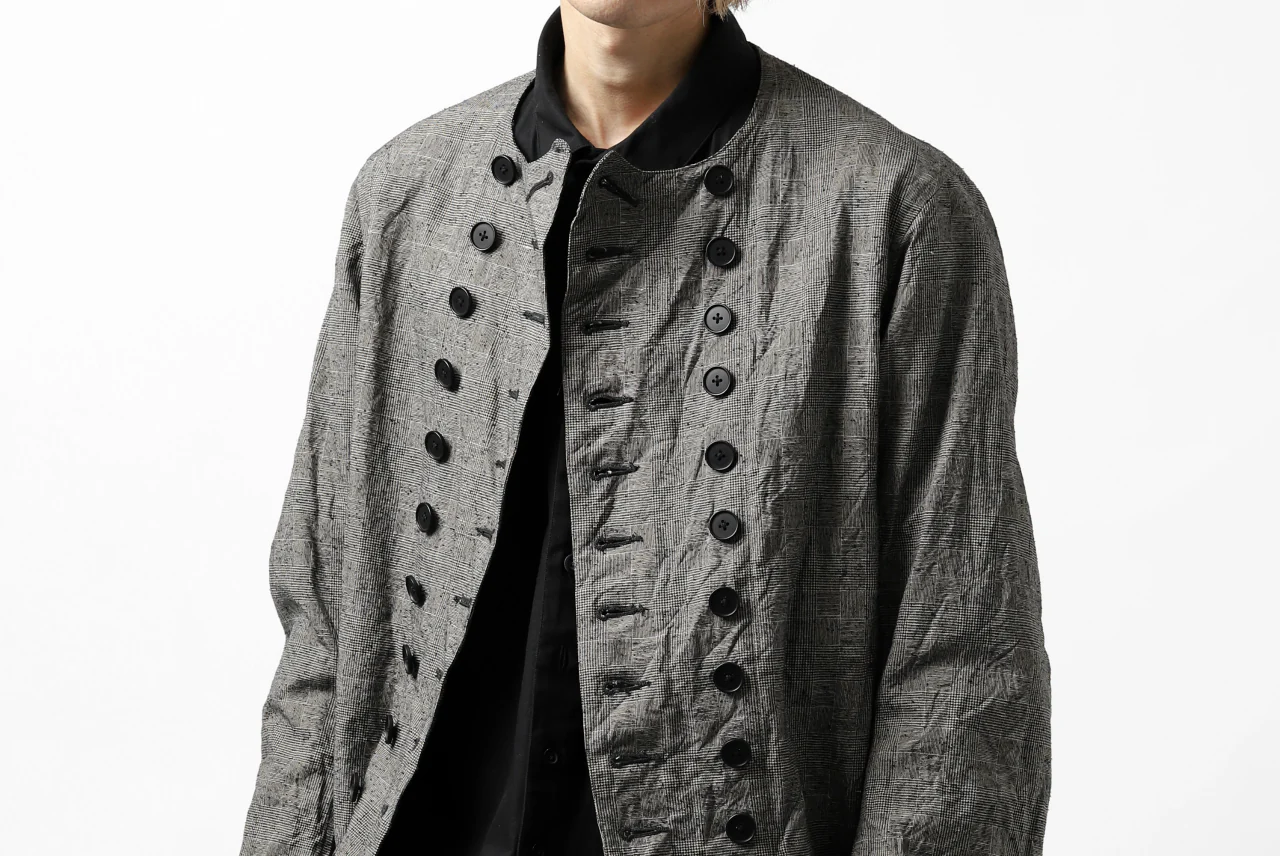 KLASICA VESSER WORK JACKET / ORIGINAL PONGEE NEP (GLEN CHECK) - Image 62