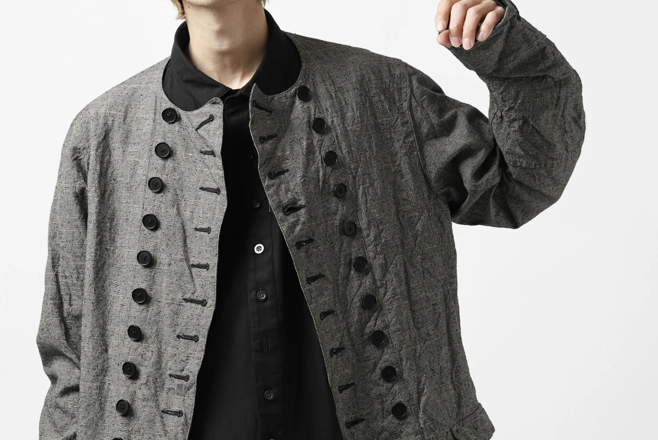 KLASICA VESSER WORK JACKET / ORIGINAL PONGEE NEP (GLEN CHECK) - Image 63