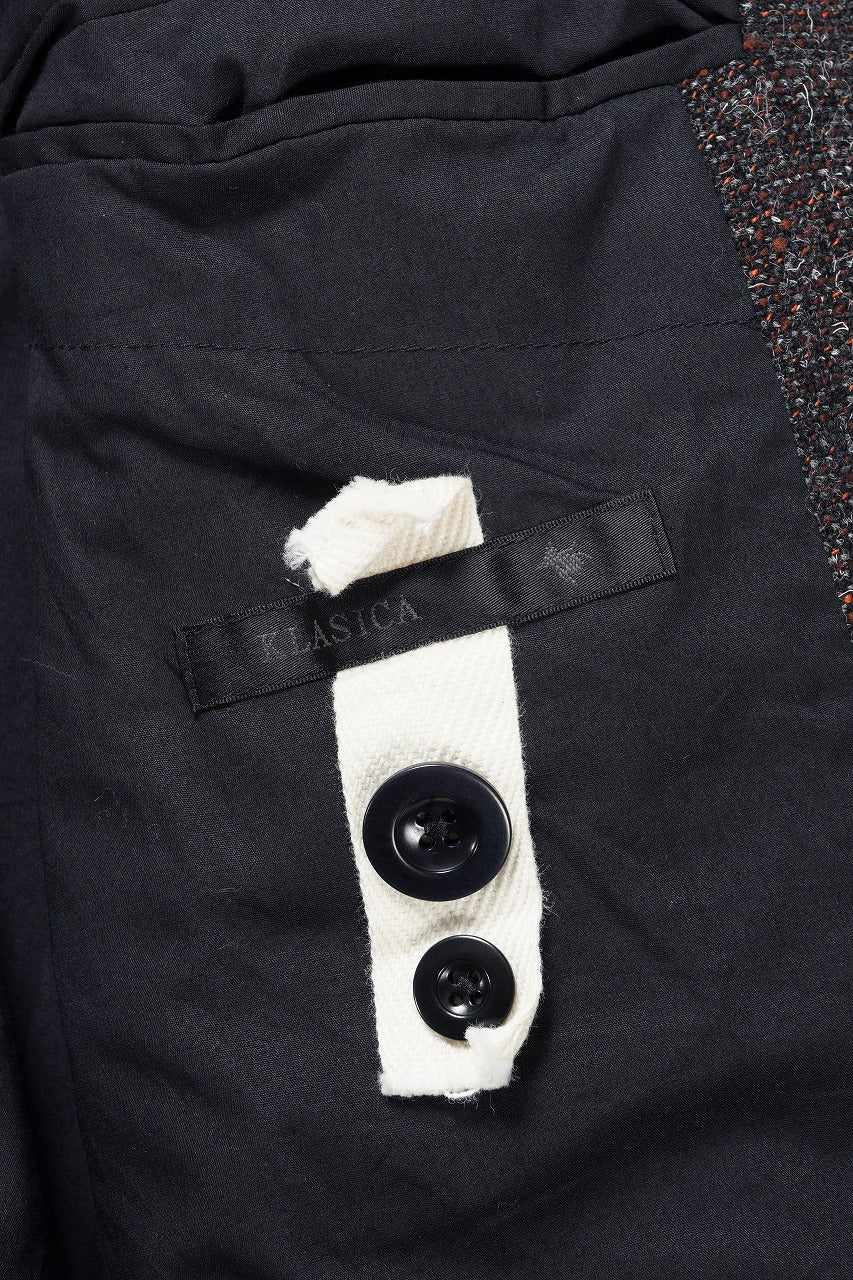 KLASICA VOLUME SLEEVE TANKERS BLOUSON / REGENERATED KEMP MIXED TWEED (MIX BROWN) - Image 11