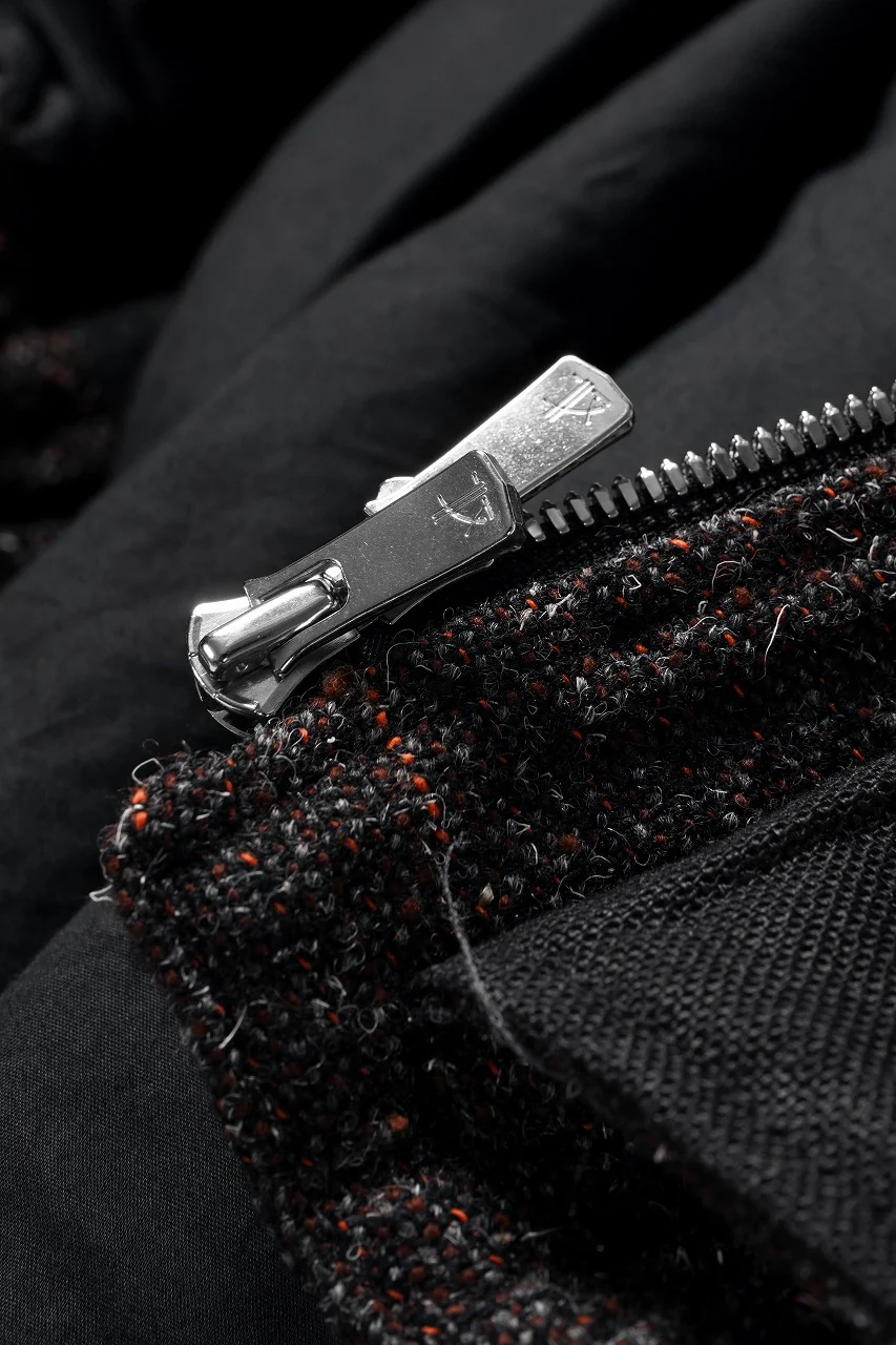 KLASICA VOLUME SLEEVE TANKERS BLOUSON / REGENERATED KEMP MIXED TWEED (MIX BROWN) - Image 12